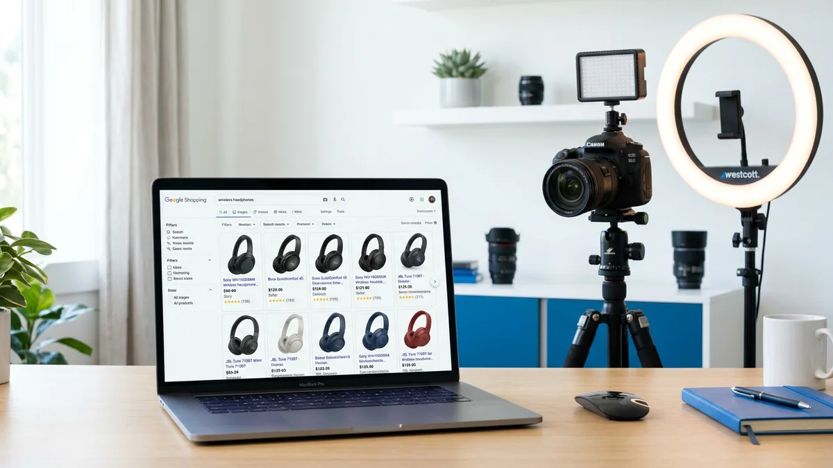 Google Shopping product listing showing compliant product image in search results